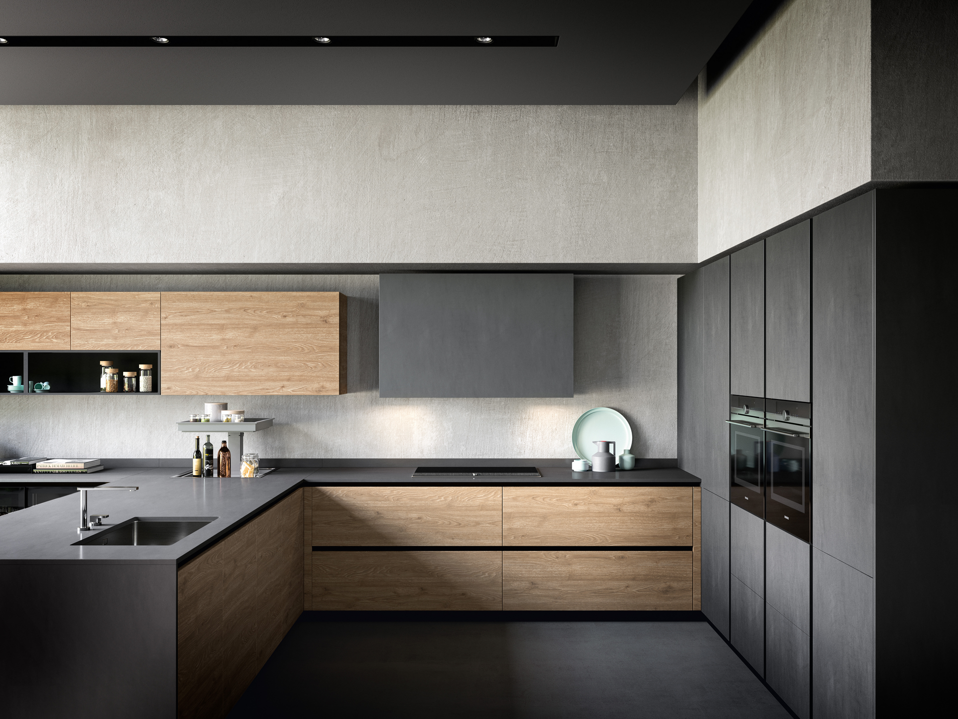 cuisine-moderne-bois-noir